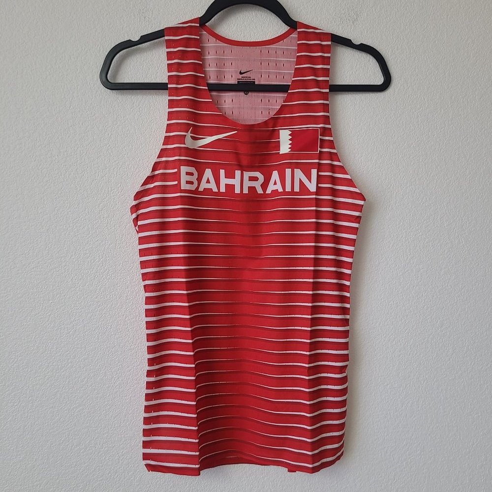 NEW Nike Pro Elite Bahrain Track Running Singlet Tank CI6344-XXX Size XS Red NWO